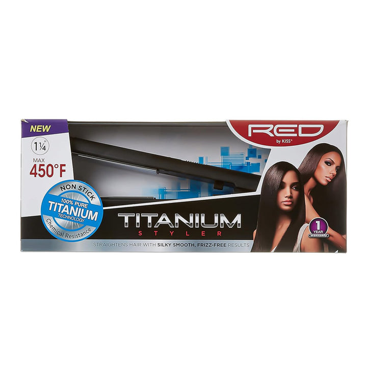 RED Titanium Styler Flat Iron 1&1/4 inch #FITS125