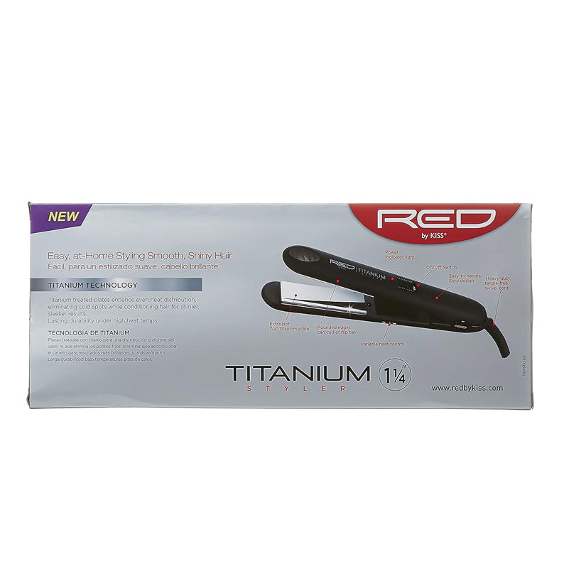 RED Titanium Styler Flat Iron 1&1/4 inch #FITS125