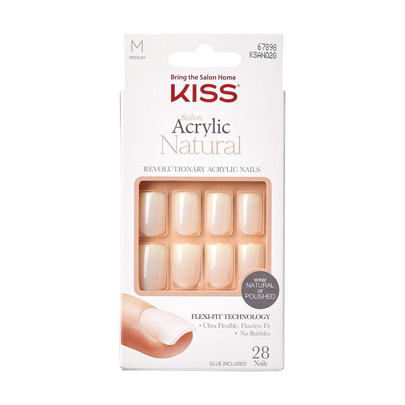 KISS Salon Acrylic Natural [M] #KSAN02 - EUPHORIA