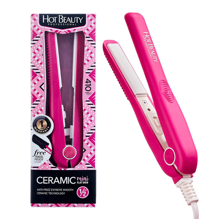 RED by KISS Hot Beauty  Ceramic Mini Flat Iron [PINK] #HFIM050NP