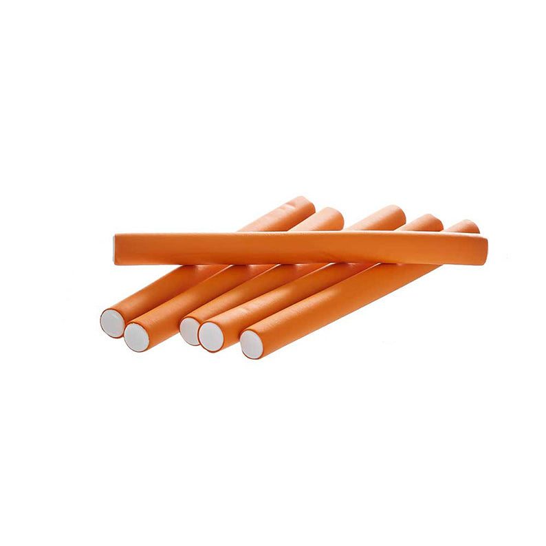 Tiges flexibles #Hrf06, longueur 7", diamètre 5/8", 6 pièces [Orange]