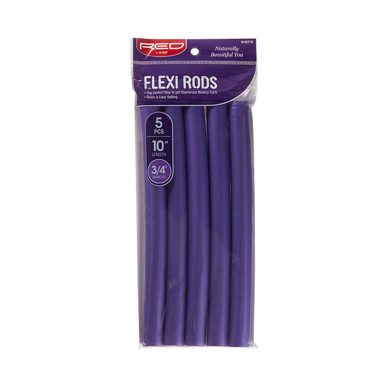 RED by KISS #HRF18 Flexi Rods 10" 3/4" 5pcs [PURPLE]