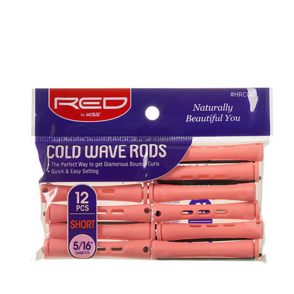 RED by KISS Cold Wave Rods Short 5/16" 12pcs [PINK] #HRC02S