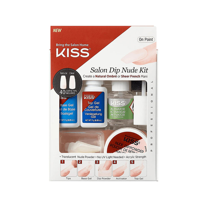 KISS Salon Dip Nude Kit #KSDN01