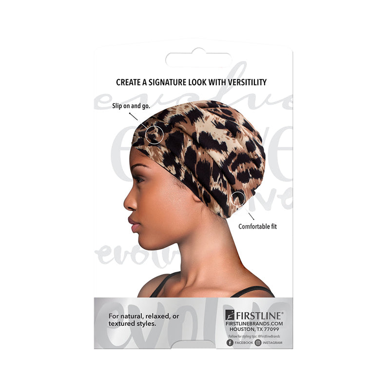 FIRSTLINE EVOLVE Silky Turban [ANIMAL PRINT] #6021