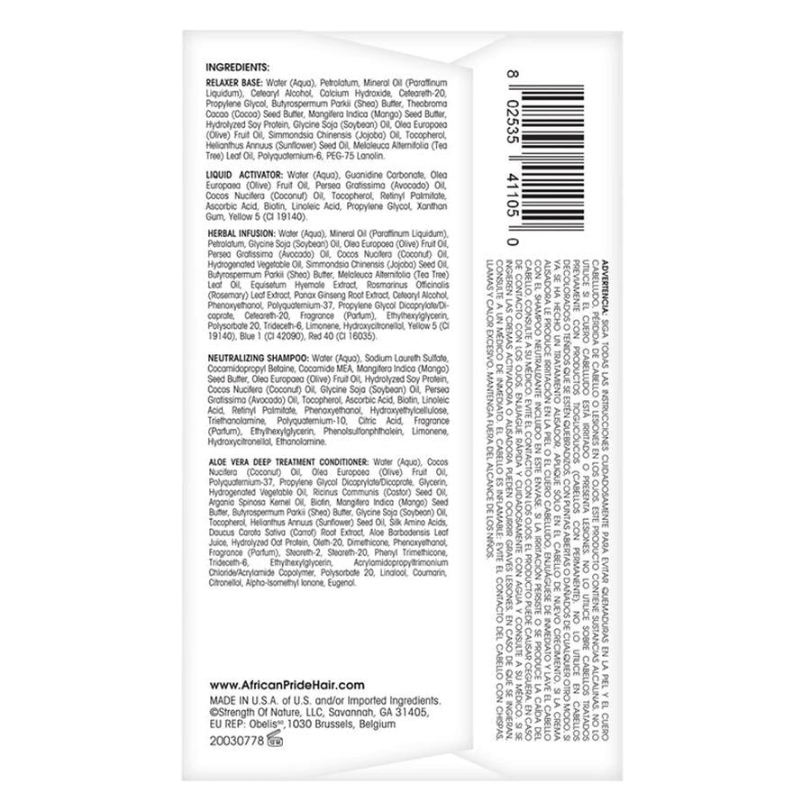 Kit défrisant anti-casse sans soude Olive Miracle d'African Pride [Super]