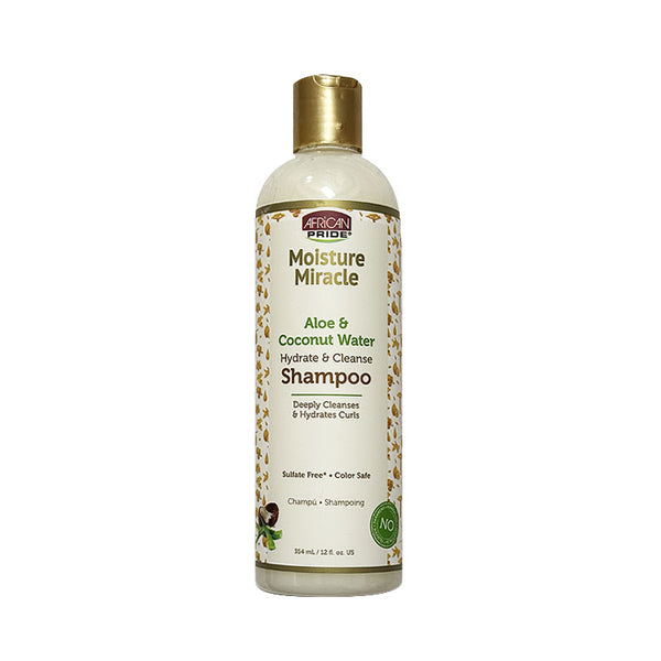 AFRICAN PRIDE Moisture Miracle Aloe & Coconut Water Shampoo 12oz