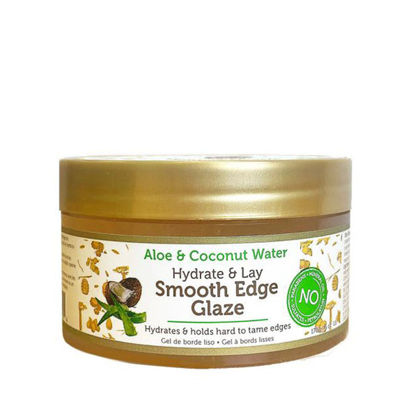 AFRICAN PRIDE MOISTURE MIRACLE Aloe & Coconut Water Hydrate & Lay Smooth Edge Glaze 6oz