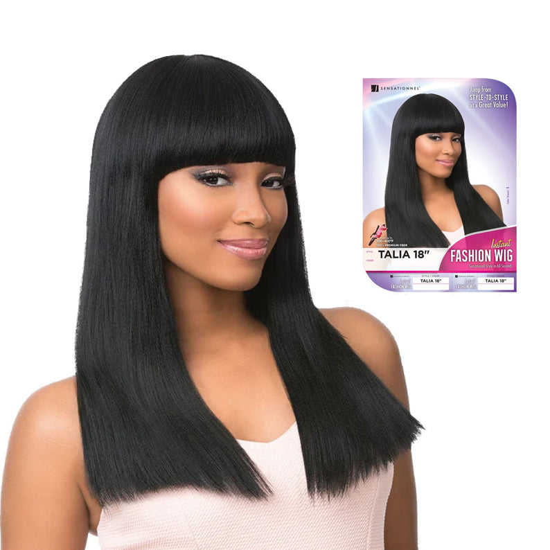 SENSATIONNEL Instant Fashion Wig Synthetic Hair Full Cap Wig - TALIA 18"