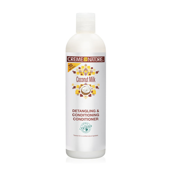 Après-shampoing démêlant et revitalisant au lait de coco CREME OF NATURE 12 oz