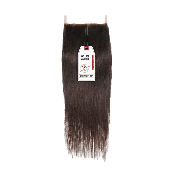 SENSATIONNEL BARE & NATURAL 7A 5x5 Closure Straight