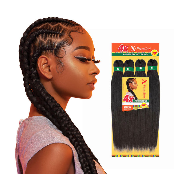 Tresse pré-étirée SENSATIONNEL 4X X-Pression 38″