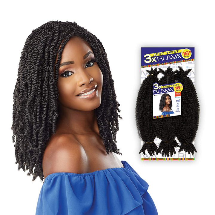 SENSATIONNEL 3X Ruwa Afro Twist 16"