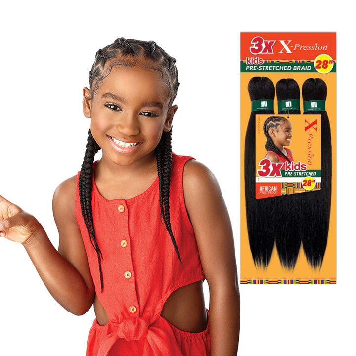 SENSATIONNEL KIDS 3x Pre-Stretched Braid 28"