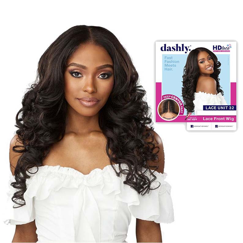 SENSATIONNEL Dashly Synthetic Hair HD Lace Front Wig - UNIT 32