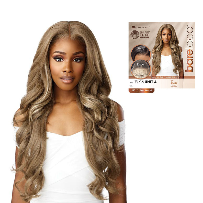 SENSATIONNEL Bare Lace Glueless Synthetic Extra Transparent Luxe Lace Front Wig - 13X6 UNIT 4