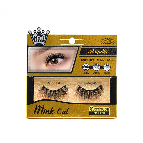 EBIN Royalty Mink Cat 3d Lashes - Diamond - MCR004