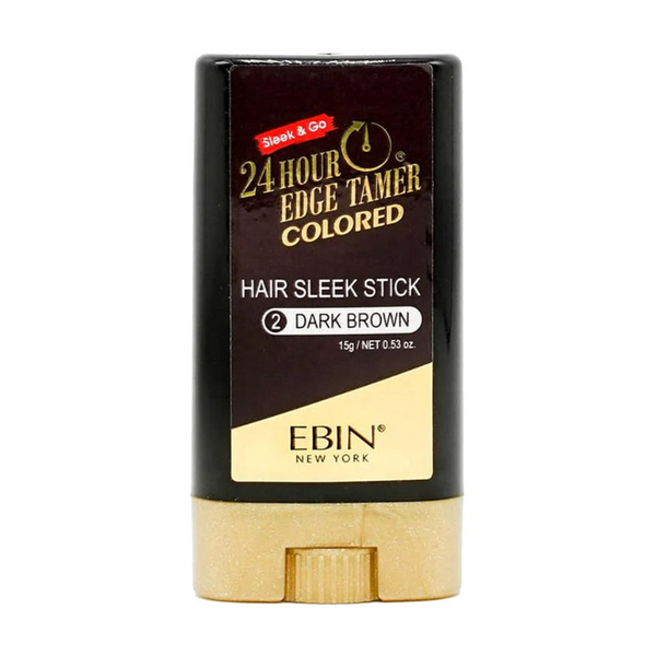 24 Hour Edge Tamer Colored Hair Sleek Stick - Dark Brown 0.53Oz