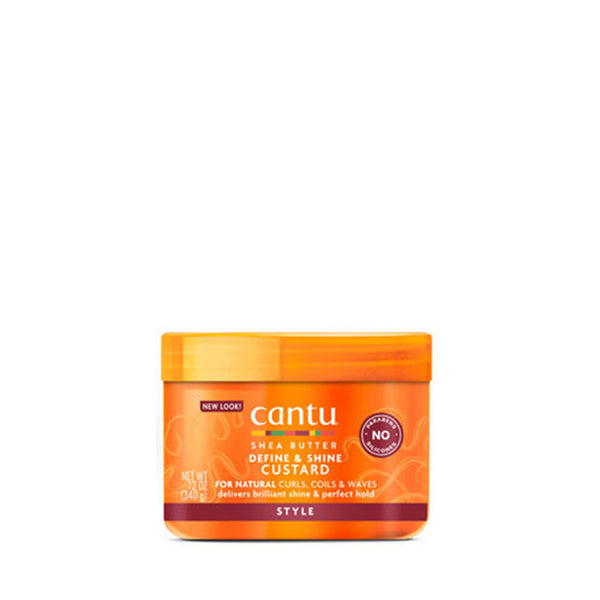 CANTU for NATURAL CURLS, COILS & WAVES Define & Shine Custard 12oz