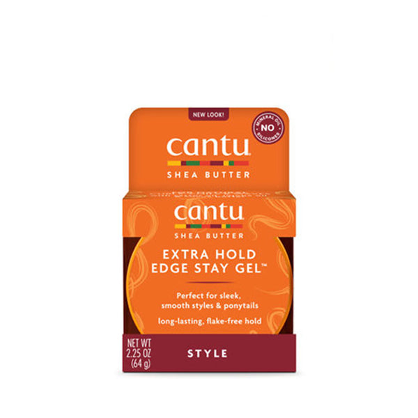 CANTU pour BOUCLES, VENTOUSES ET ONDULATIONS NATURELLES Gel Fixation Extra Fixe pour les Bords 2,25 oz