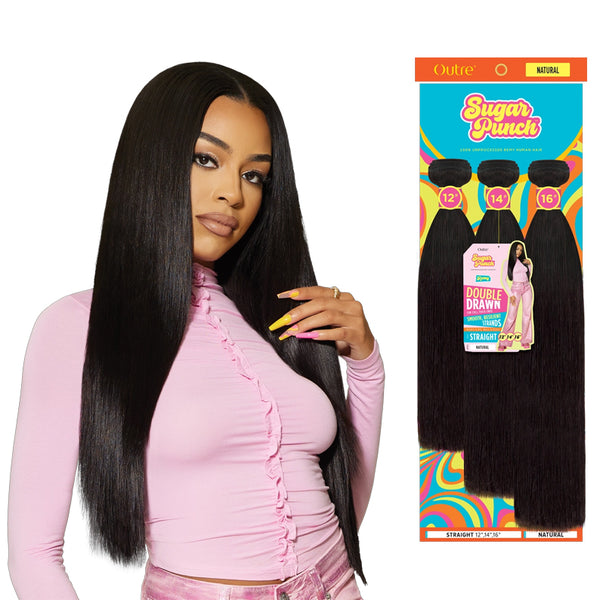 OUTRE Sugar Punch 100% Unprocessed Remi Human Hair Straight Multi Pack