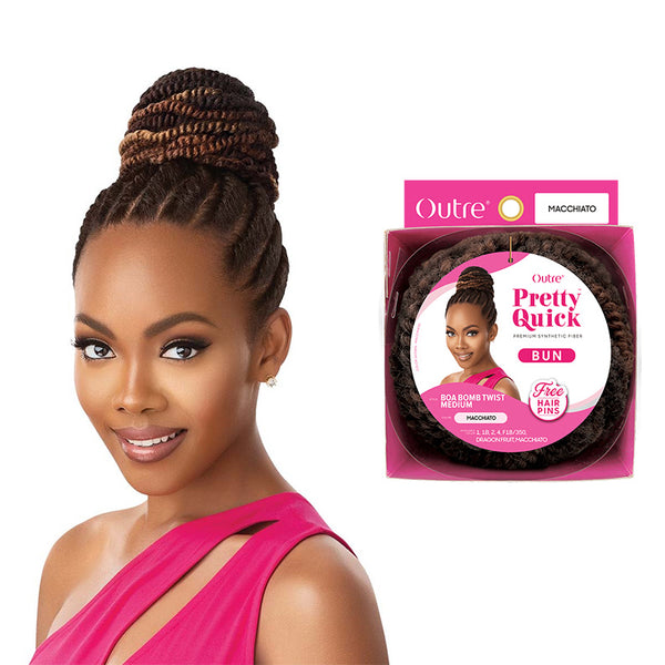 OUTRE Pretty Quick Bun BOA BOMB TWIST MEDIUM