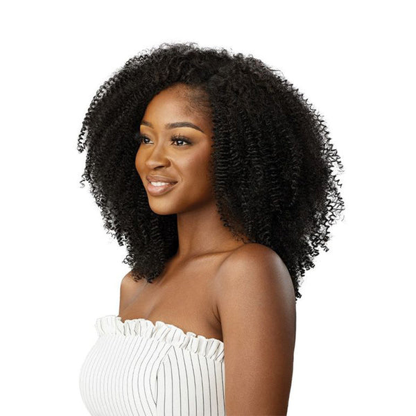 Lot de 9 pinces à cheveux synthétiques en mélange de cheveux humains, grandes et belles, style AFRO, 25,4 cm
