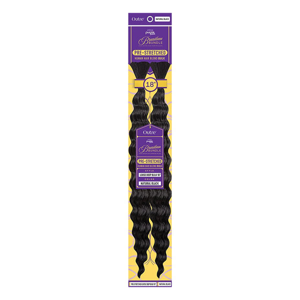 OUTRE PURPLE PACK BRAZILIAN BUNDLE Pre-Stretched Loose Deep Bulk