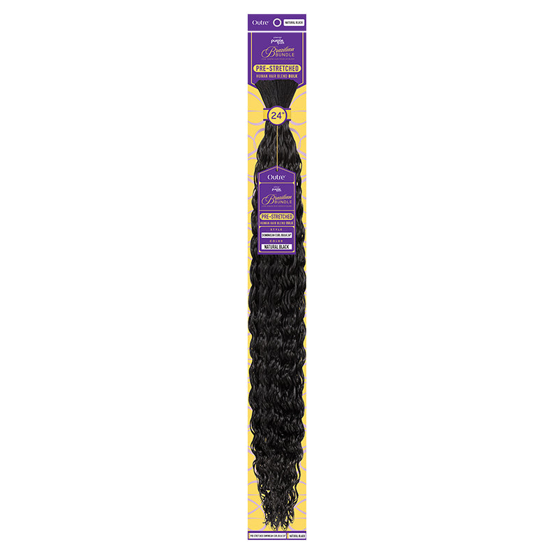 OUTRE PURPLE PACK BRAZILIAN BUNDLE Pre-Stretched Dominican Curl Bulk ...