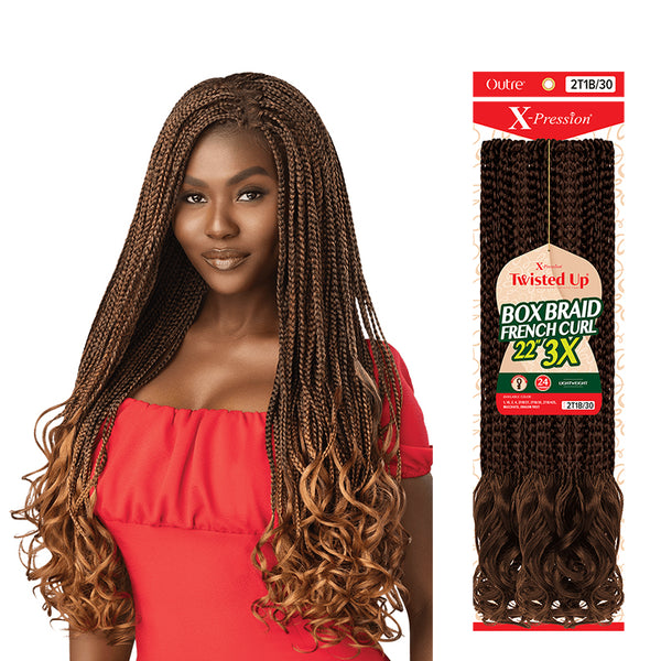 OUTRE X-Pression Box Braid French Curl 22" 3X