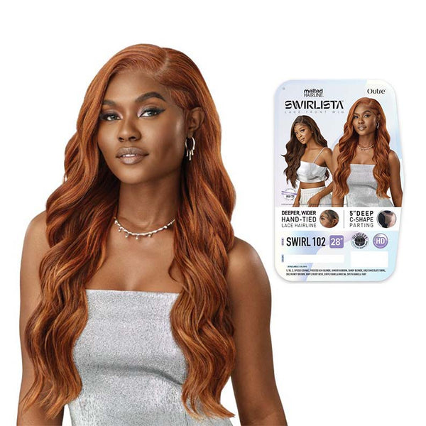 OUTRE MELTED HAIRLINE Swirlista Synthetic Hair Deep-C Part Lace Front Wig SWIRL102 28"