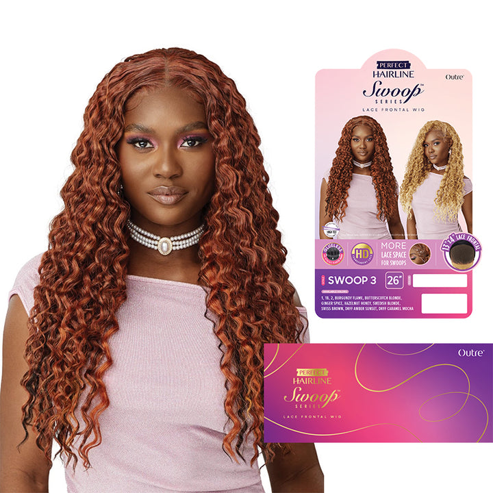 OUTRE PERFECT HAIRLINE Swoop Series Synthetic Hair 13X4 Lace Frontal Wig SWOOP3  26"