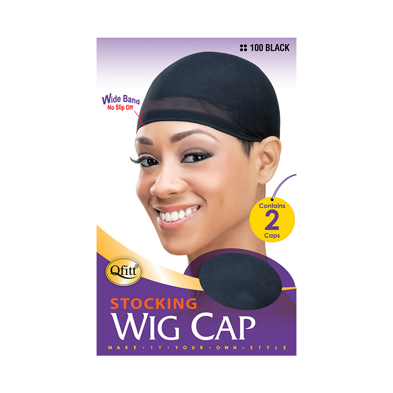 M&M QFITT Stocking Wig Cap 2pcs [BLACK] #100