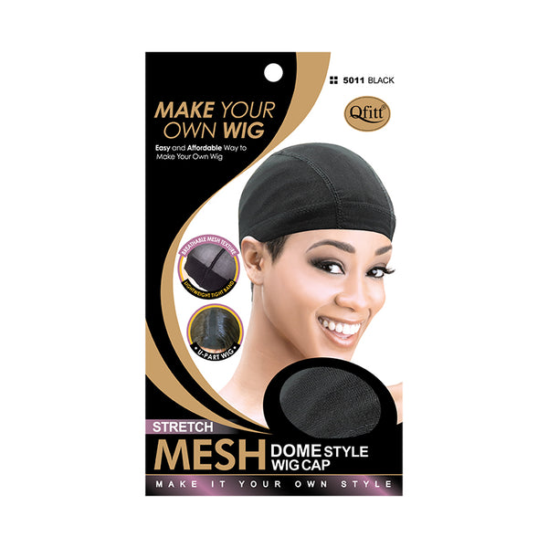 Bonnet de perruque style dôme en maille extensible M&amp;M QFITT [NOIR] #5011