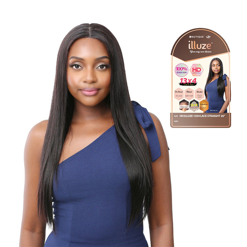 NUTIQUE 100% Human Hair 13X4 Lace Wig - Straight 26"