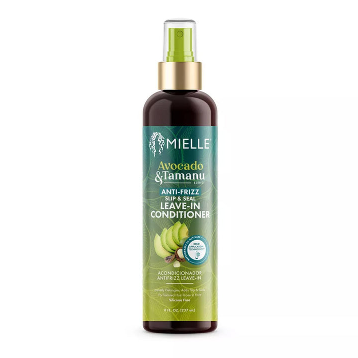 MIELLE ORGANICS AVOCADO & TAMANU Anti-Frizz Slip & Seal Leave-In Conditioner 8oz