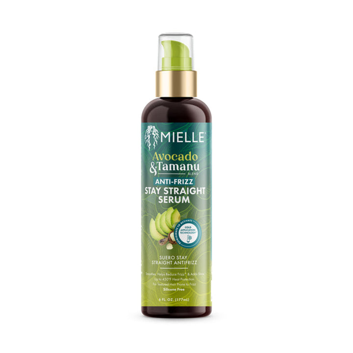 MIELLE ORGANICS AVOCADO & TAMANU Anti-Frizz Stay Straight Serum 6oz