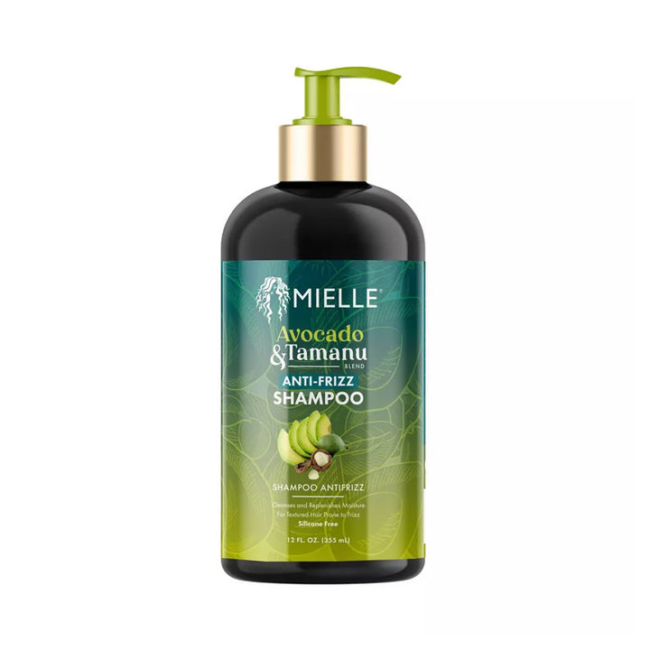 MIELLE ORGANICS AVOCADO & TAMANU Anti-Frizz Shampoo 12oz