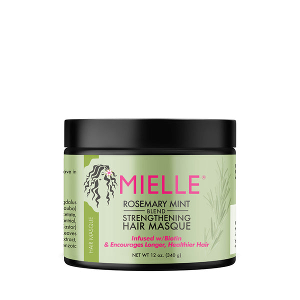 MIELLE ORGANICS ROSEMARY MINT Strengthening Hair Masque 12oz