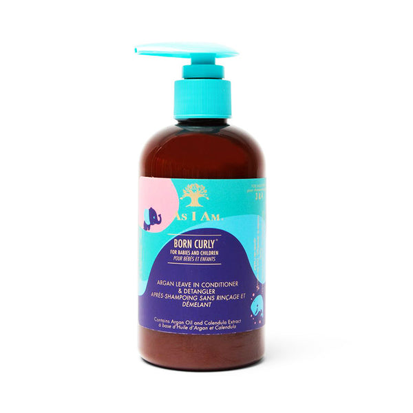 AS I AM BORN CURLY Argan Leave-In Conditioner 8oz