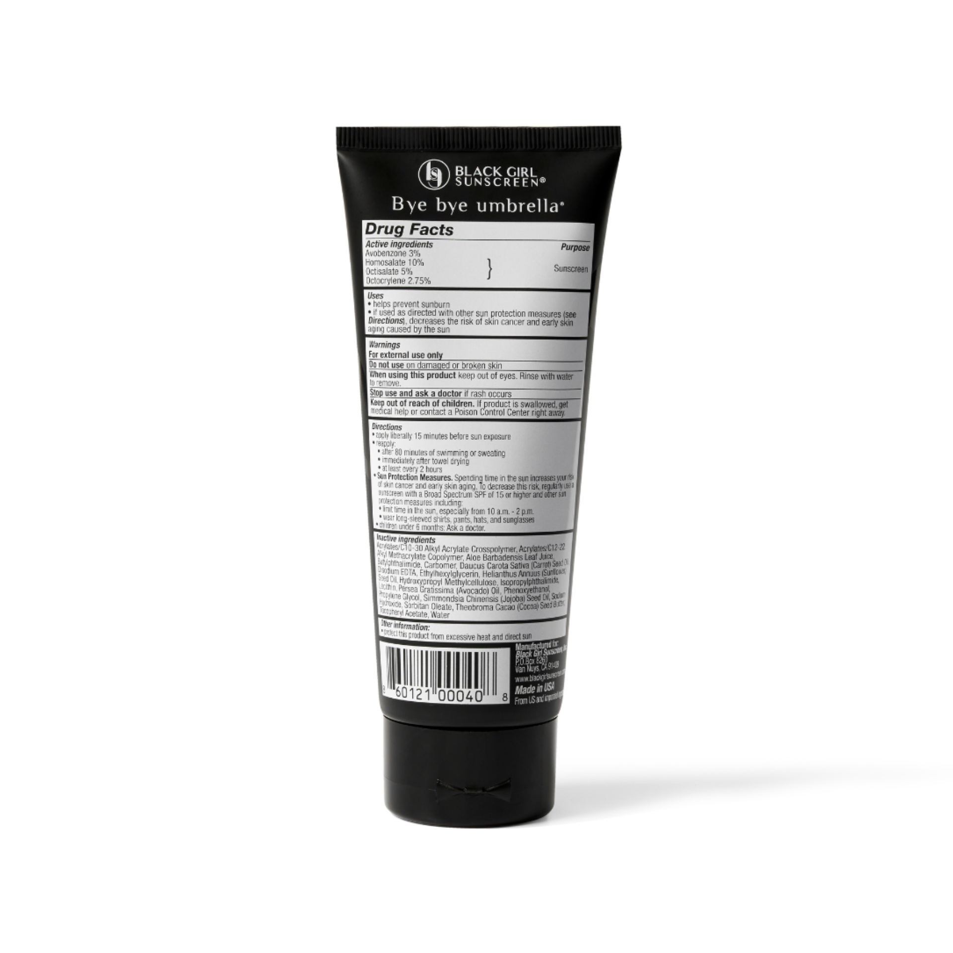 Crème solaire Black Girl SPF 30