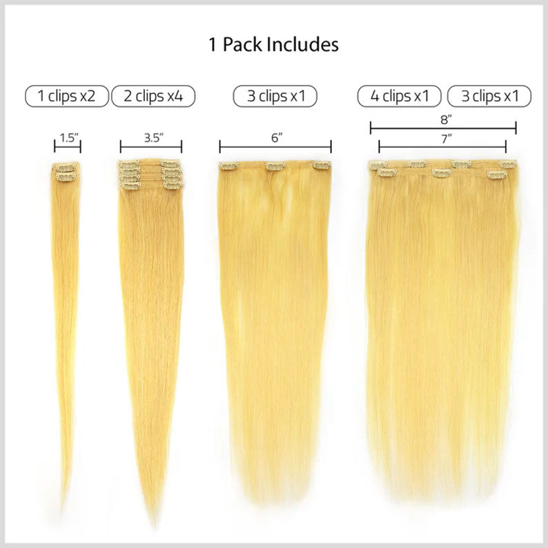 HAIR COUTURE NEOPHILIA 100% Remy Human Hair 9pcS Clip On STRAIGHT 18"