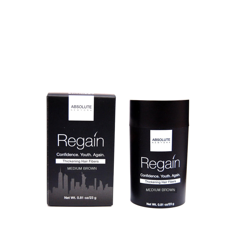 Absolute New York Regain medium brown thickening hair fibers kit black hair fibers for thinning hair