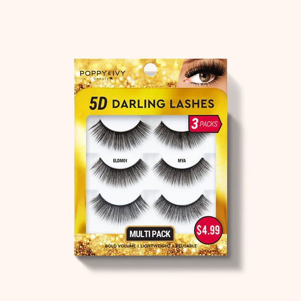 ABSOLUTE NEW YORK POPPY & IVY #ELDM01 [MYA] 5D Darling Lashes 3pairs