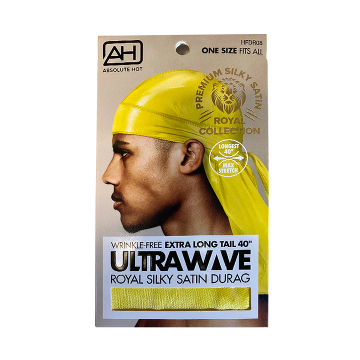 ABSOLUTE NEW YORK Ultra Wave Silky Durag [YELLOW] #HFDR08