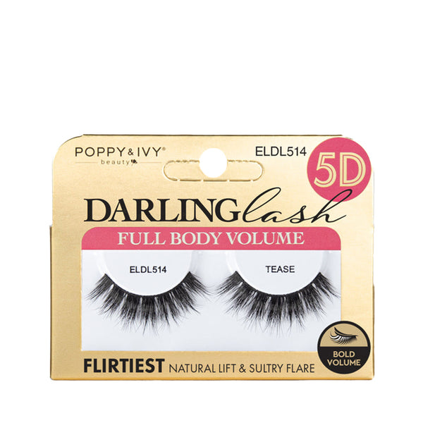 ABSOLUTE NEW YORK Poppy & Ivy 5D Darling Multi Dimensional Lashes TEASE #ELDL514