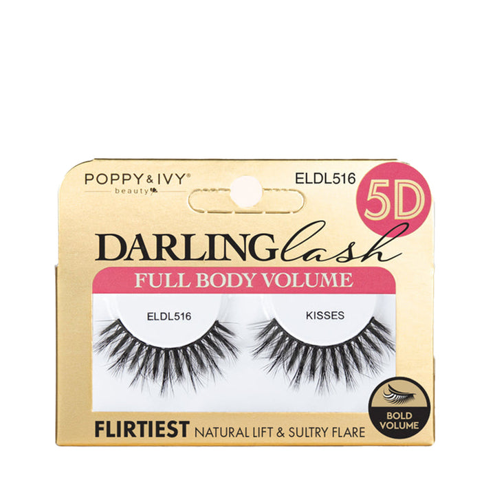 ABSOLUTE NEW YORK Poppy & Ivy 5D Darling Multi Dimensional Lashes KISSES #ELDL516