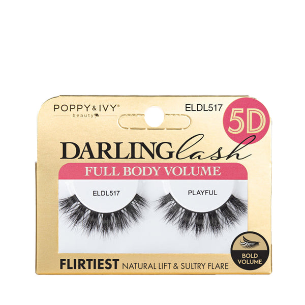 ABSOLUTE NEW YORK Poppy & Ivy 5D Darling Multi Dimensional Lashes PLAYFUL #ELDL517