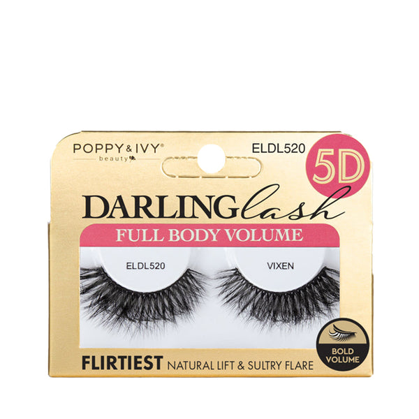 ABSOLUTE NEW YORK Poppy & Ivy 5D Darling Multi Dimensional Lashes VIXEN #ELDL520