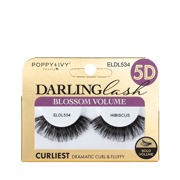 ABSOLUTE NEW YORK Poppy & Ivy 5D Darling Multi Dimensional Lashes HIBISCUS #ELDL534